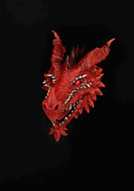 3FT Dire Dragon's Head Brick Thunder Actor-matronic