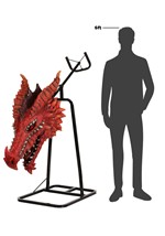 3FT Dire Dragon's Head Brick Thunder Actor-matronic 11