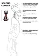 12FT 3-Stacked Acrobatic Clowns Animatronic - Brick Thunder 