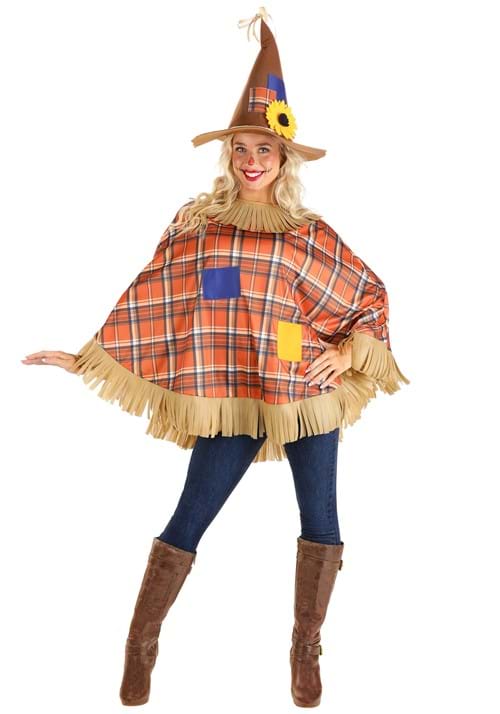 Scarecrow Quick Poncho Costume for Women