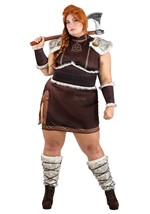 Women's Plus Size Deluxe Victorious Viking Costume Alt 6