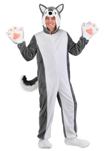 Siberian Husky Dog Costume for Adults