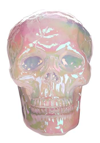 Pearl Oil Slick Large Skull Decoration