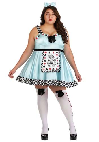 Plus Size Deluxe Punky Alice Womens Costume Dress