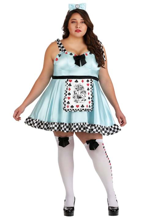 Plus Size Deluxe Punky Alice Womens Costume Dress