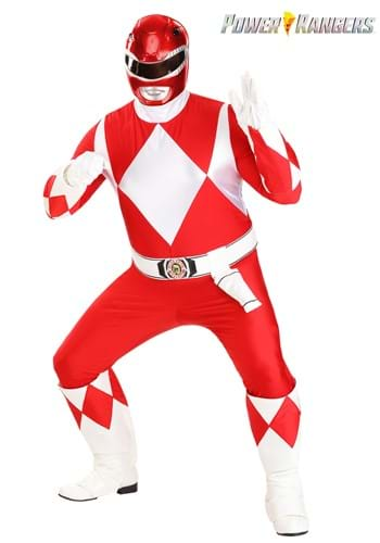 Men's Plus Size Authentic Power Rangers Red Ranger Costume