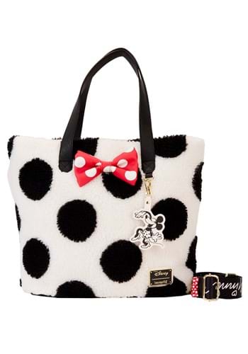 LF Disney Minnie Rocks the Dots Sherpa Tote Bag