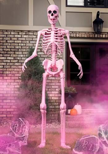 Animated 8FT Giant Pink Skeleton Decoration Main