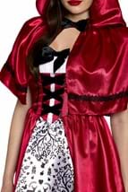 Womens Gothic Red Riding Hood Costume Alt 4