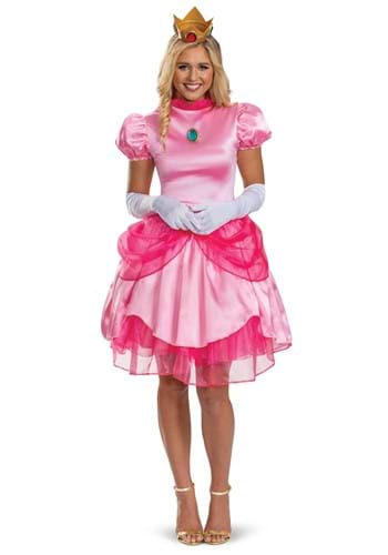 Adult Deluxe Super Mario Bros Princess Peach Costume