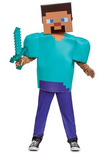 Kids Deluxe Minecraft Steve Herobrine Costume