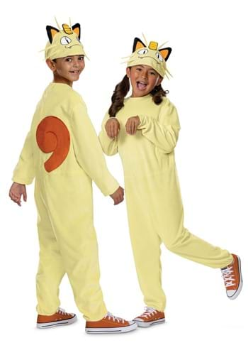 Child Deluxe Meowth Costume Alt 1