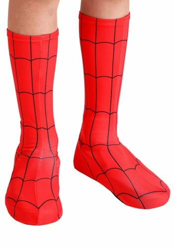 Spider Man Costume Boot Covers for Kids