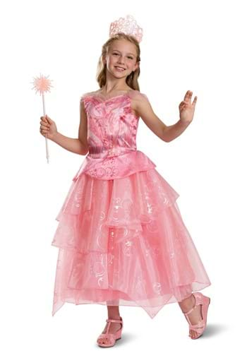 Girls Wicked Deluxe Glinda Costume Dress