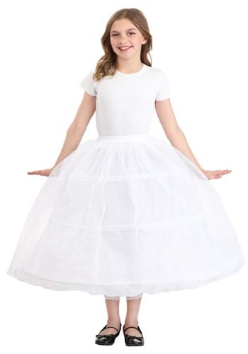 Girls Premium Full Length White Petticoat Accessory