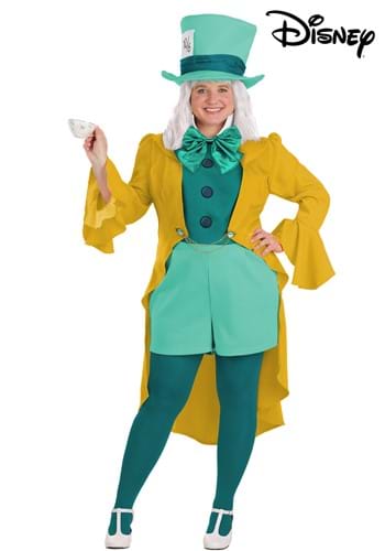 Plus Size Disney Mad Hatter Womens Costume