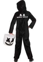 Marshmello Kids Black Skeleton Costume Alt 1
