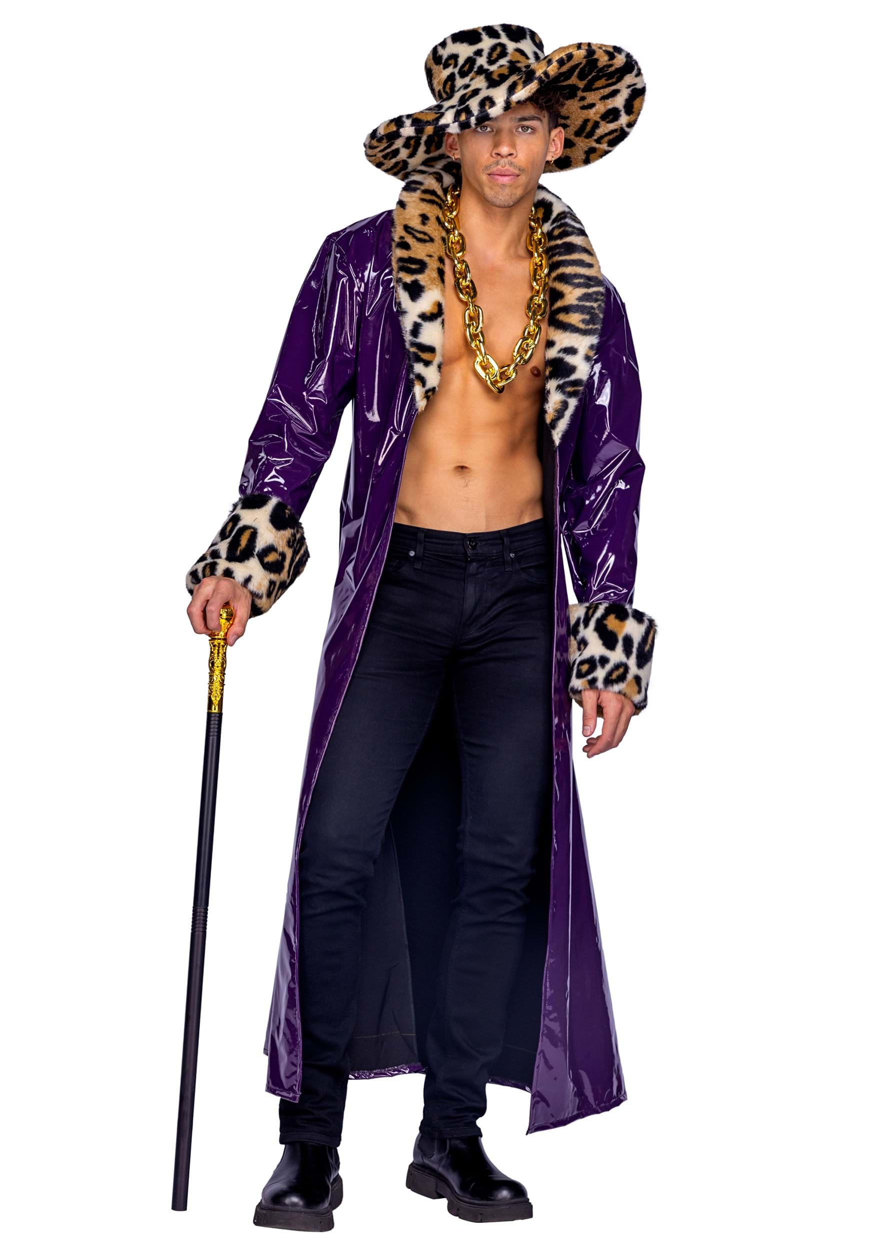 Mens 2 Piece King Pimp Costume 70s Costumes