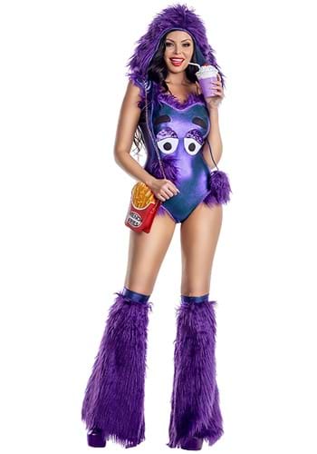Sexy Purple Grim Milkshake Monster Costume