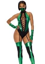 Sexy Green Video Game Kombat Fighter Costume
