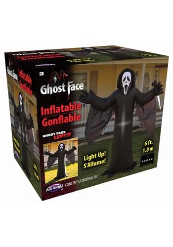 6FT Ghost Face Inflatable Lawn Decoration