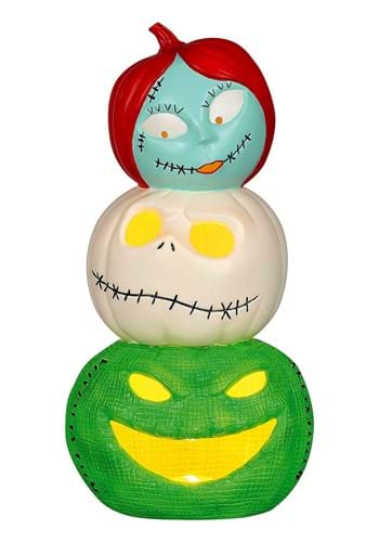 Light Up Jack Sally and Oogie Boogie Pumpkin Decoration-2