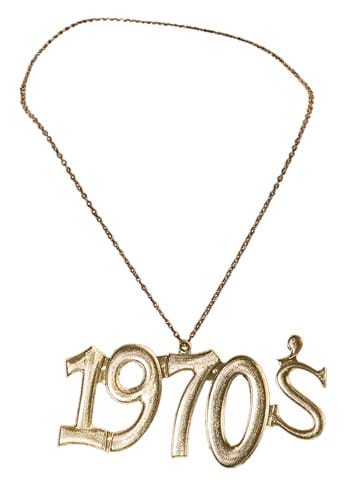 1970s Costume Gold Chain Necklace Accessory