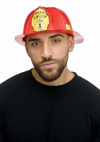 Red Fireman Hat for Adults