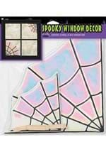 Iridescent Faux Spooky Stainglass Window Cling Alt 1