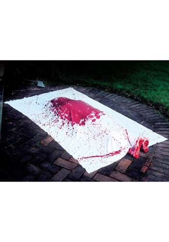 6FT Crime Scene with Feet and Inflatable Bloody Body Prop