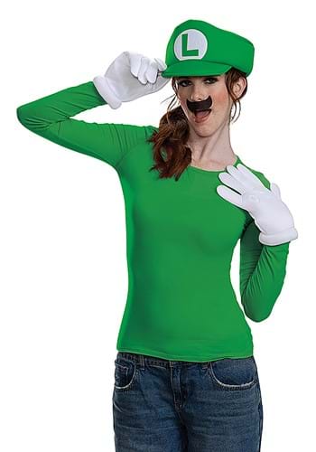 Super Mario Adult Elevated Classic Luigi Costume Kit