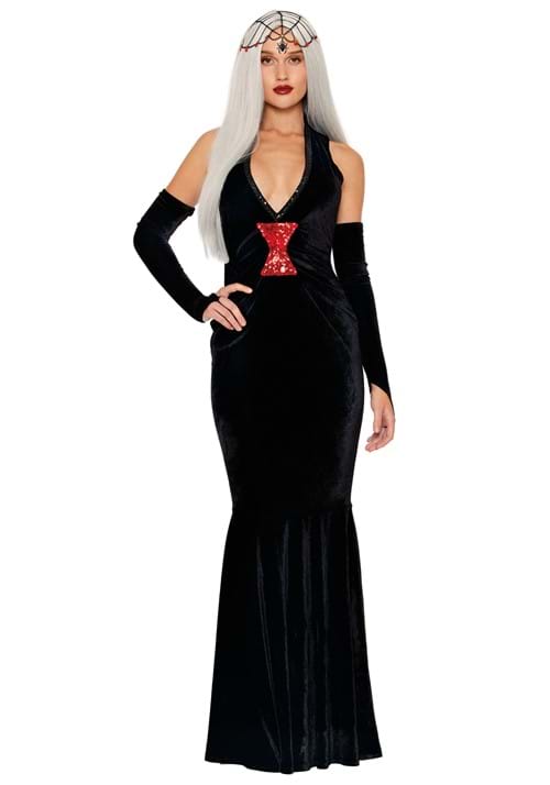 Womens Sexy Horror Story Black Widow Costume Dress