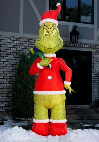 Large Inflatable Santa Grinch Decoration