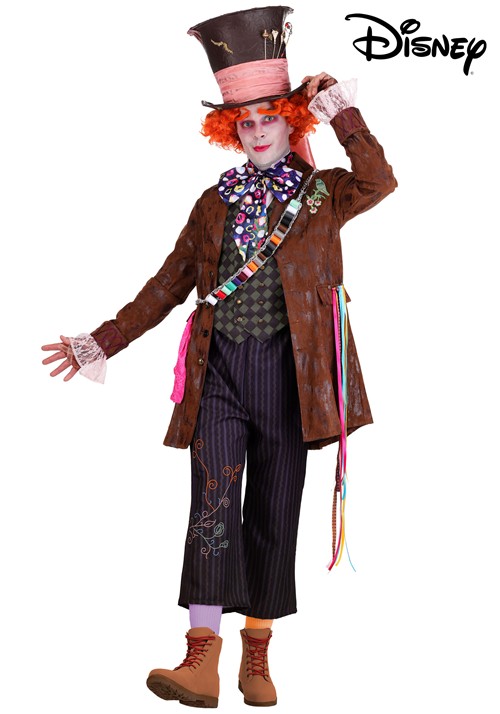 Adult Live Action Disney Premium Mad Hatter Costume