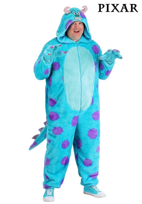 Plus Size Pixar Sulley Adult Costume Onesie
