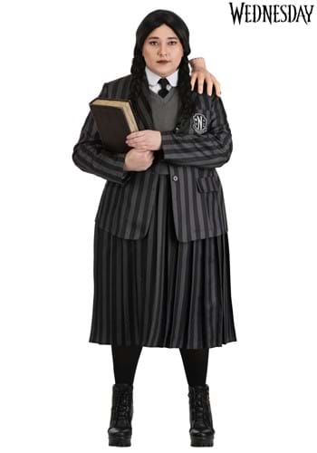 Plus Size Nevermore Academy Wednesday Costume for Women