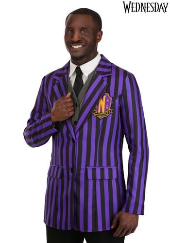 Nevermore Academy Wednesday Costume Blazer for Men