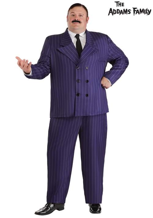 Mens Plus Addams Family 60s Gomez Addams Costume