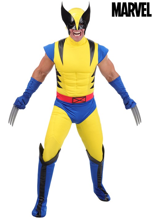 Mens Marvel XMen 1990s Wolverine Premium Costume