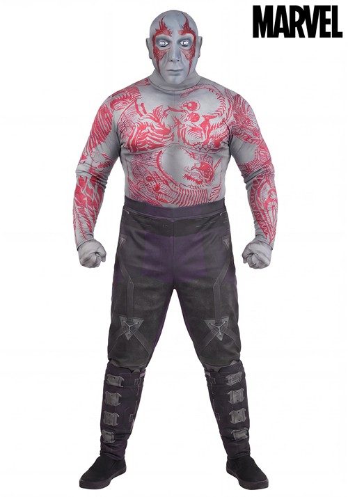 Plus Size Deluxe Marvel Drax Mens Costume