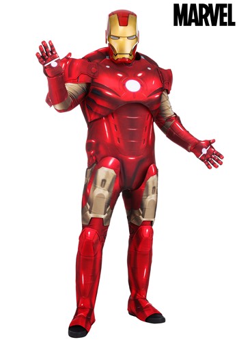 Plus Size Marvel Iron Man Premium Costume for Men