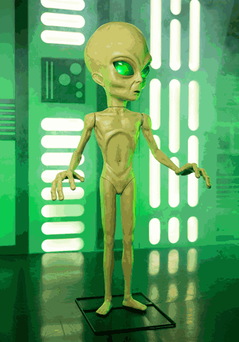 Animatronic Area 51 Roswell Alien Decoration