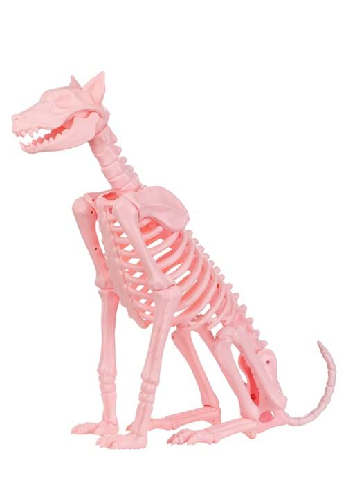 Roxy the Pink Skeleton Dog Prop Decoration
