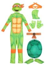 Kids Mutant Ninja Turtles Deluxe Michelangelo Costume Alt 1