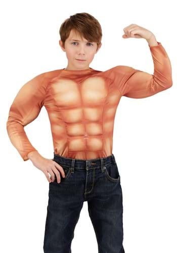 Padded Muscle Costume Shirt for Kids