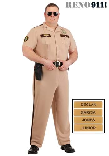 Plus Size Reno 911 Deputy Officer Mens Costume