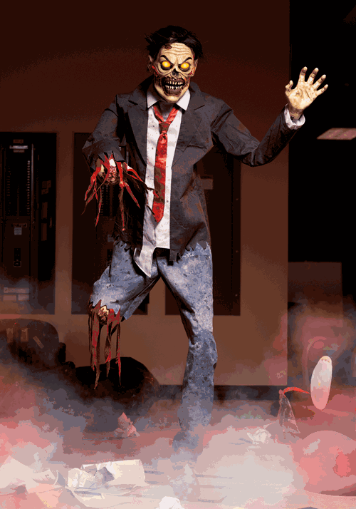 Hopps the Dismembered Zombie Animatronic Decoration