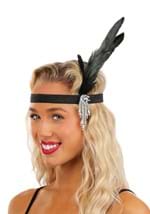 Jeweled Black Costume Flapper Headband for Women