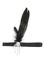 Jeweled Black Costume Flapper Headband for Women Alt 1