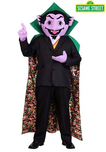 Plus Sesame Street Count von Count Mascot Mens Costume